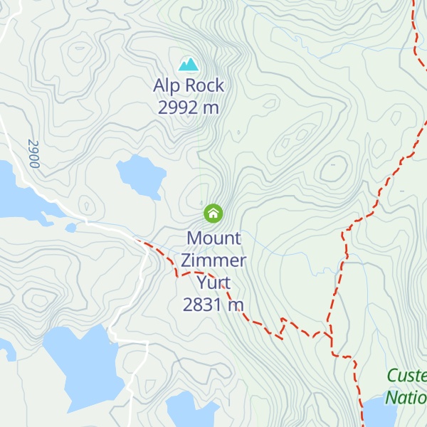 Map of Mount Zimmer Yurt