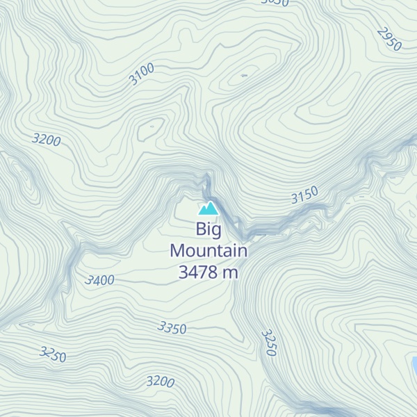 Map of Big Mountain