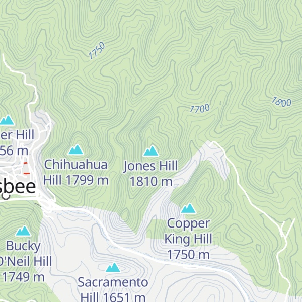 Map of Jones Hill