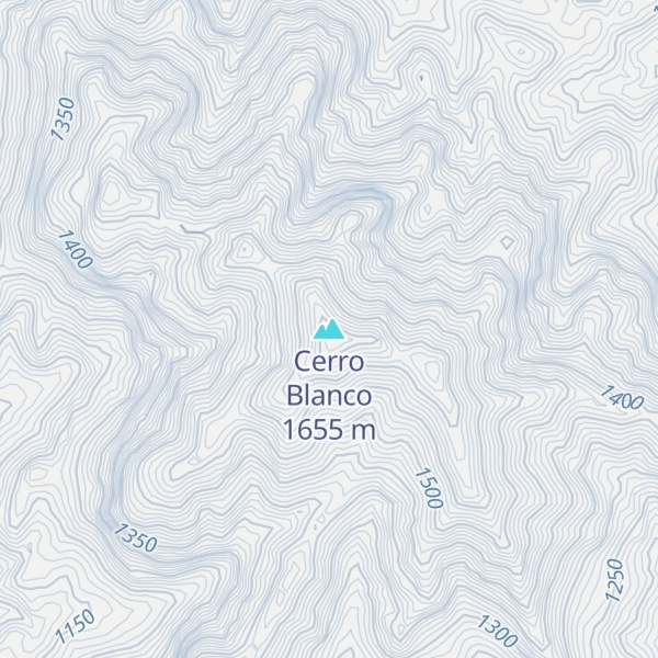 Map of Cerro Blanco