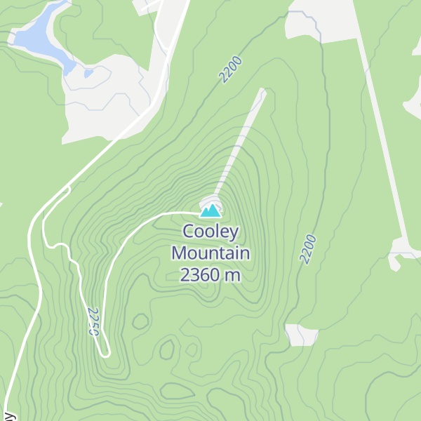 Map of Cooley Mountain