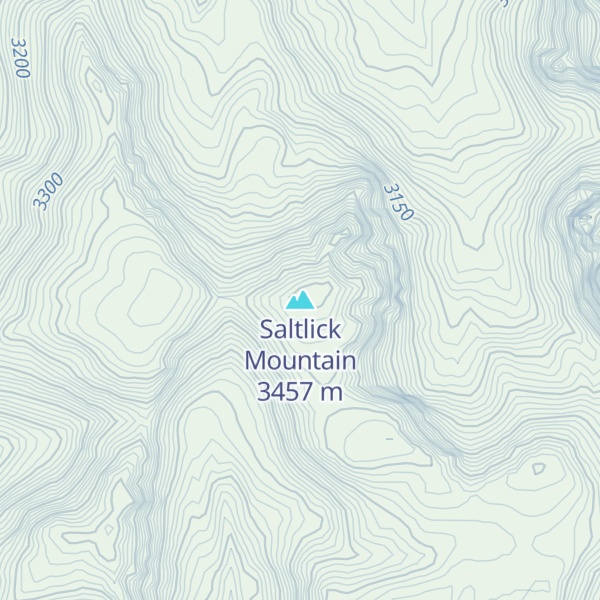 Map of Saltlick Mountain