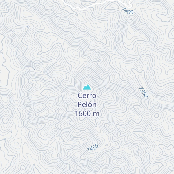 Map of Cerro Pelón