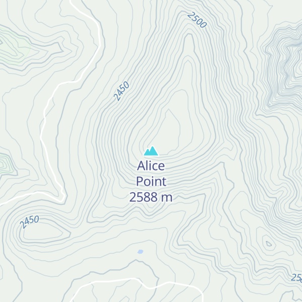 Map of Alice Point