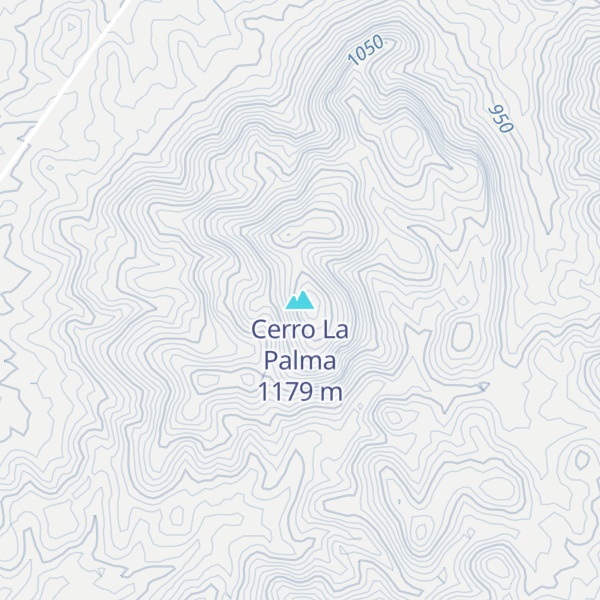 Map of Cerro La Palma
