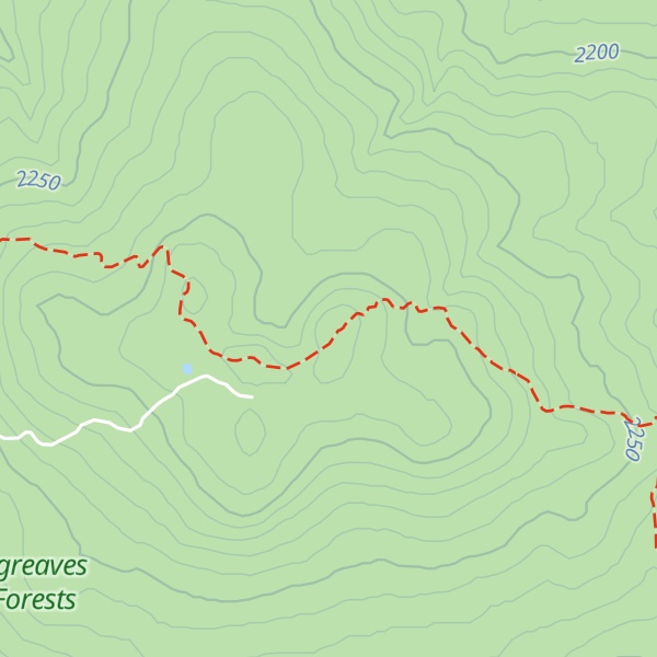 Map of Blue Ridge Mountain