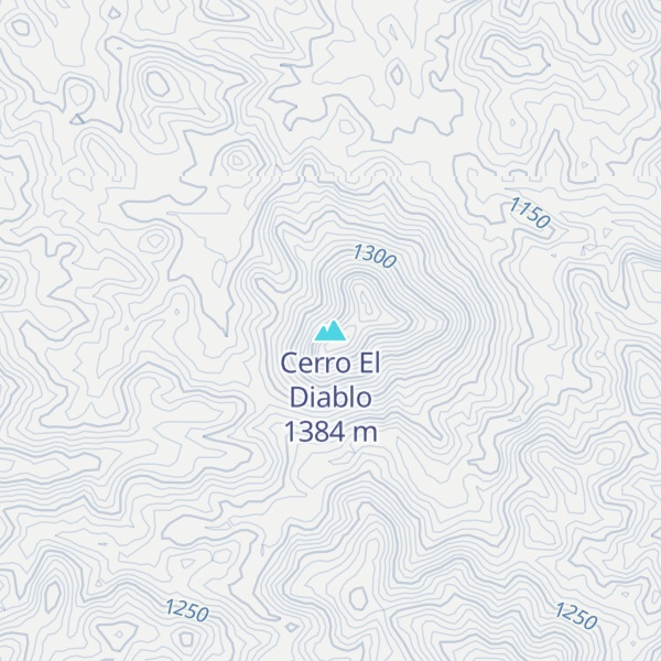 Map of Cerro El Diablo