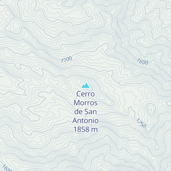 Map of Cerro Morros de San Antonio