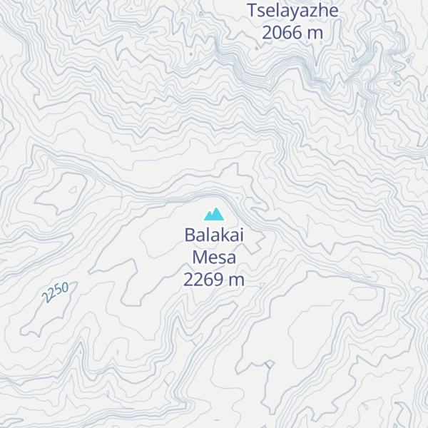 Map of Balakai Mesa