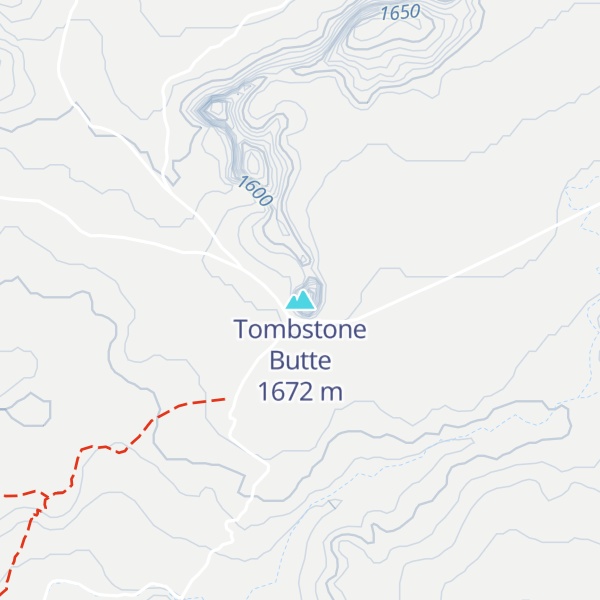 Map of Tombstone Butte