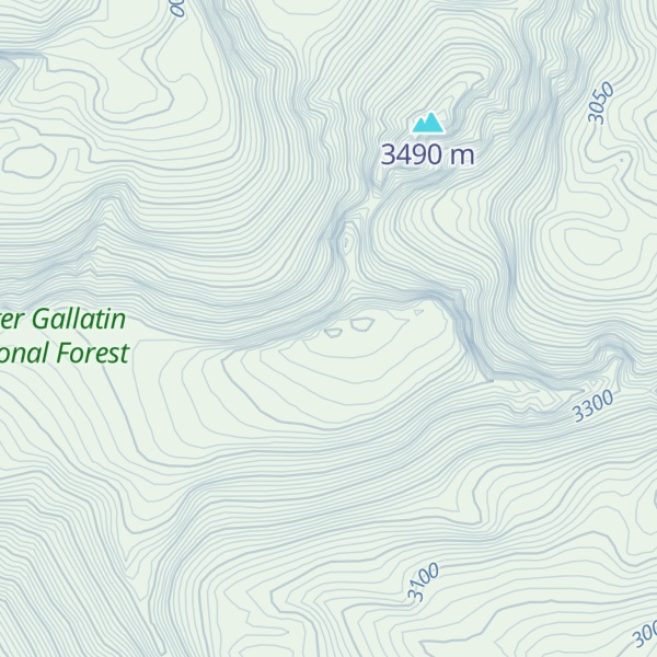 Map of Little Park Mountain