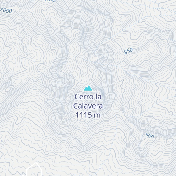 Map of Cerro la Calavera