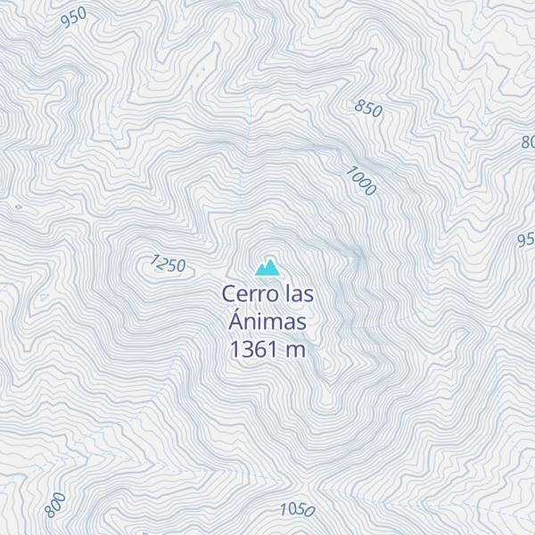 Map of Cerro las Ánimas