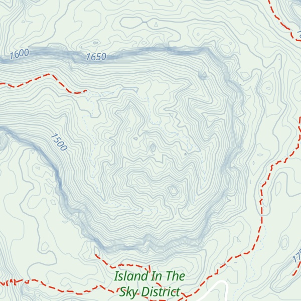 Map of Upheaval Dome