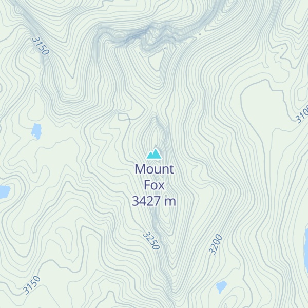 Map of Mount Fox