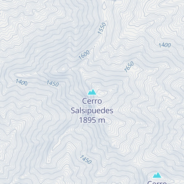 Map of Cerro Salsipuedes