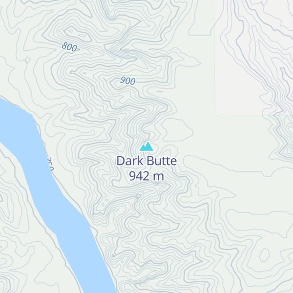 Map of Dark Butte