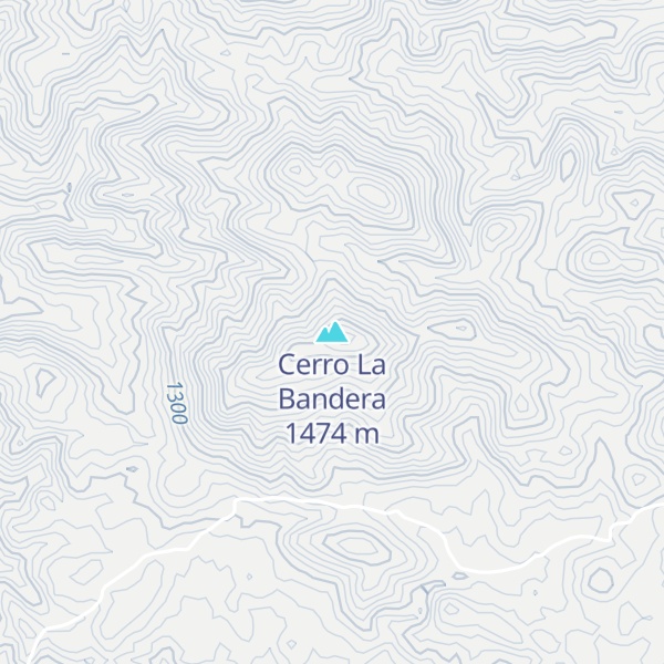 Map of Cerro La Bandera