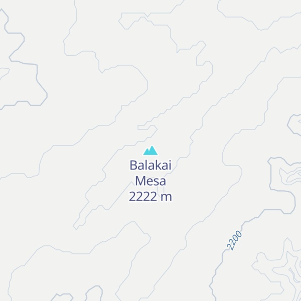 Map of Balakai Mesa