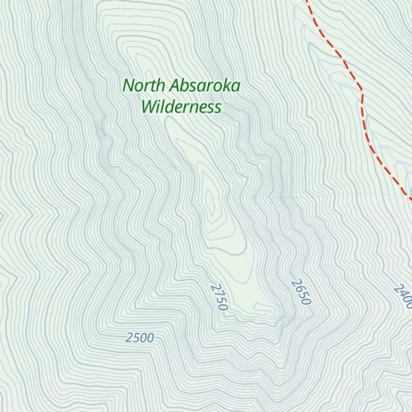 Map of Crow Peak