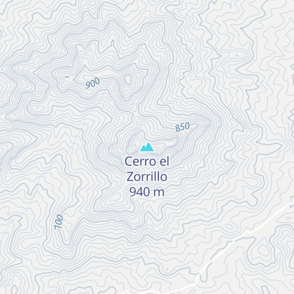 Map of Cerro el Zorrillo