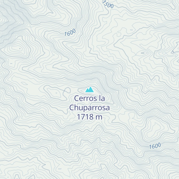 Map of Cerros la Chuparrosa