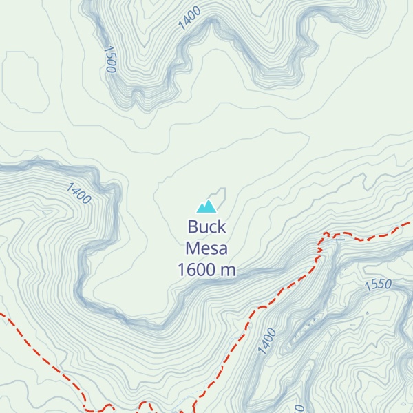 Map of Buck Mesa