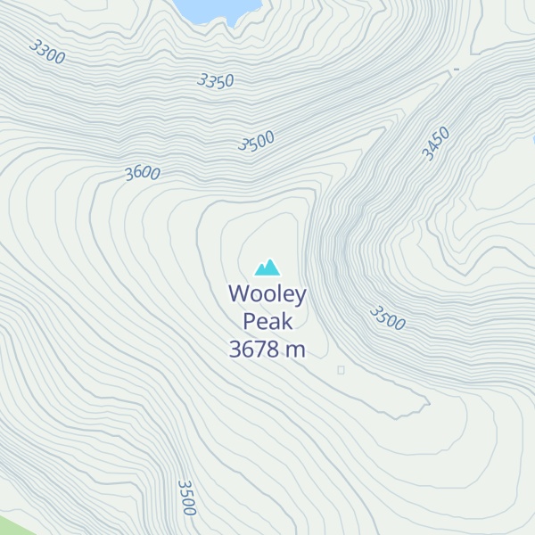 Map of Wooley Peak