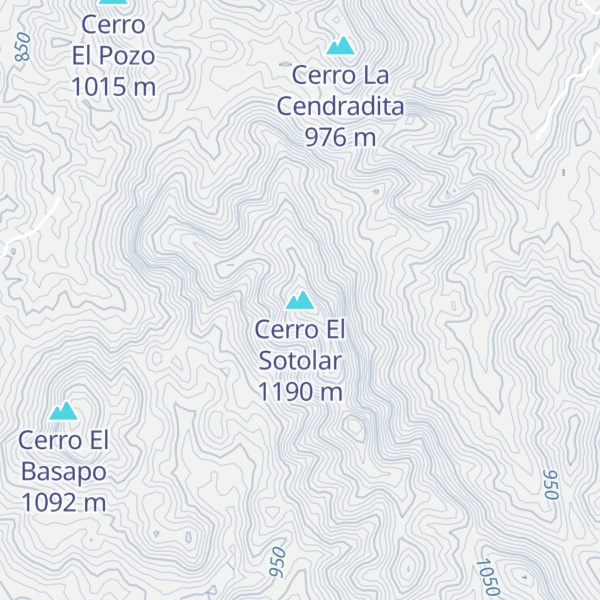 Map of Cerro El Sotolar