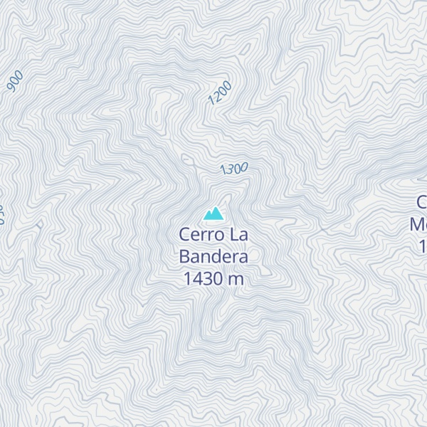 Map of Cerro La Bandera
