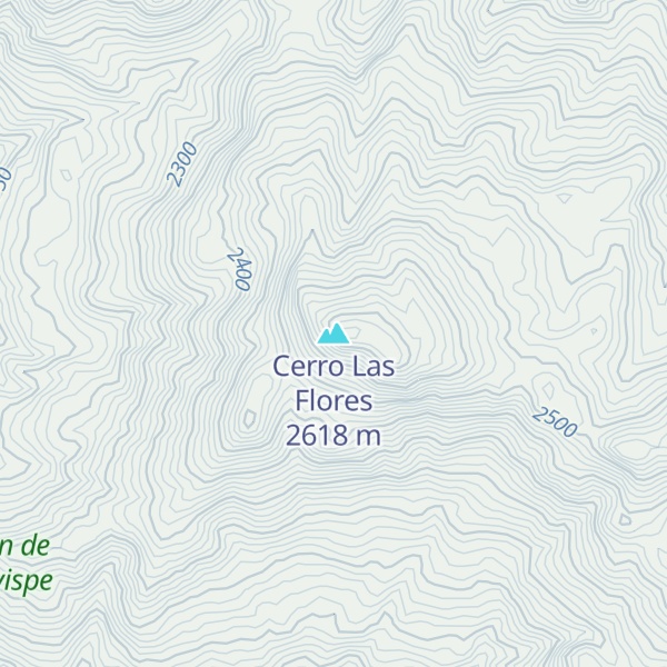 Map of Cerro Las Flores