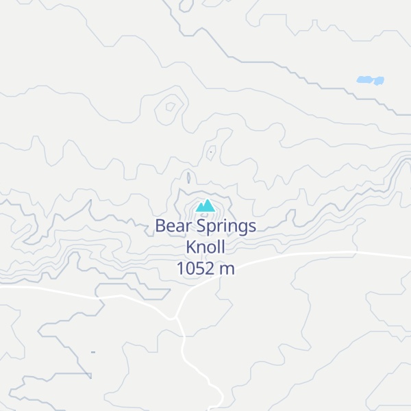 Map of Bear Springs Knoll