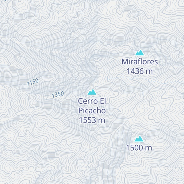 Map of Cerro El Picacho