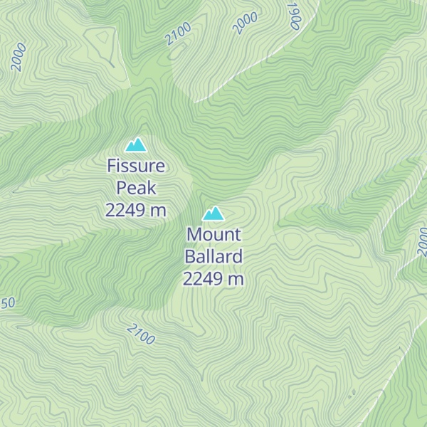 Map of Mount Ballard