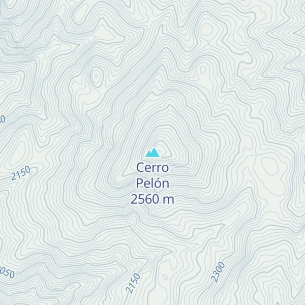 Map of Cerro Pelón