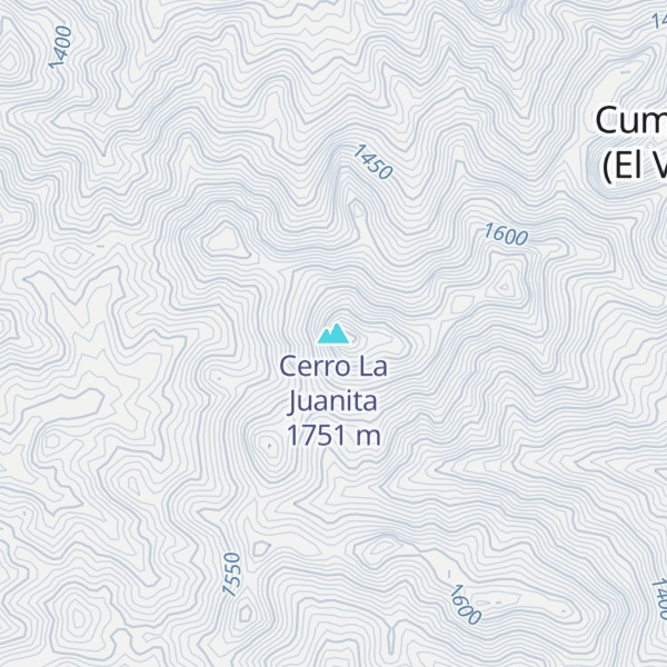 Map of Cerro La Juanita