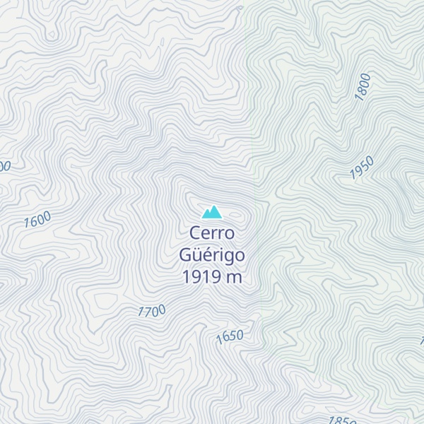 Map of Cerro Güérigo