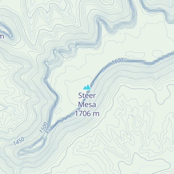 Map of Steer Mesa