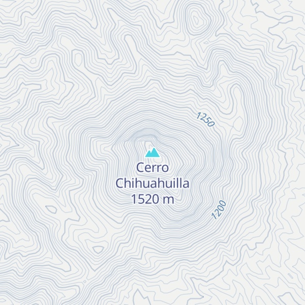 Map of Cerro Chihuahuilla