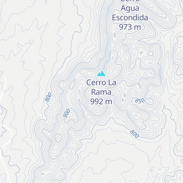 Map of Cerro El Cajoncito