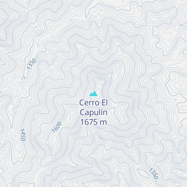 Map of Cerro El Capulín