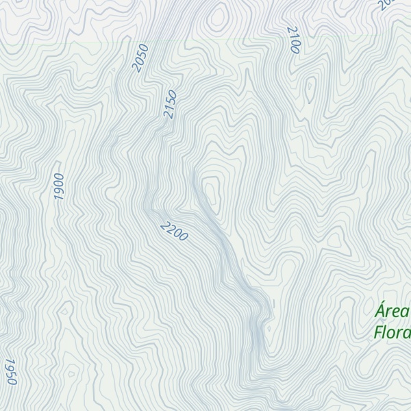 Map of Cerro Peña Blanca