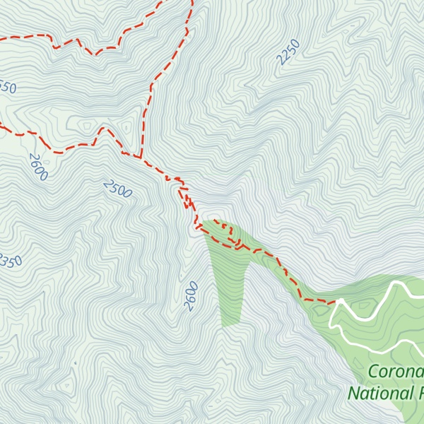 Map of Clark Peak
