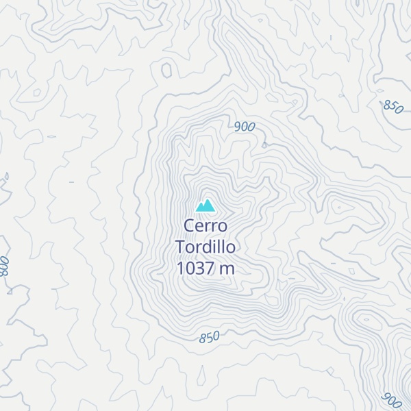 Map of Cerro Tordillo