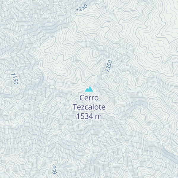 Map of Cerro Tezcalote
