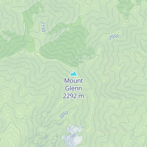 Map of Mount Glenn