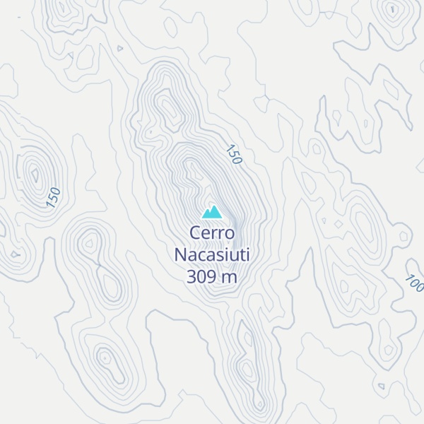 Map of Cerro Nacasiuti