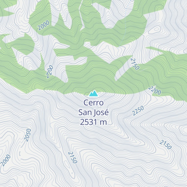 Map of Cerro San José