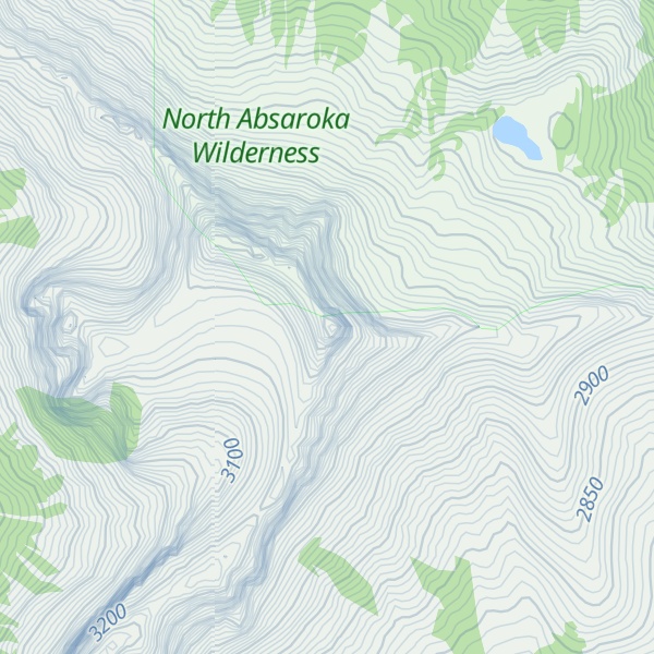 Map of Ampitheater Mountain
