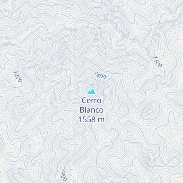 Map of Cerro Blanco